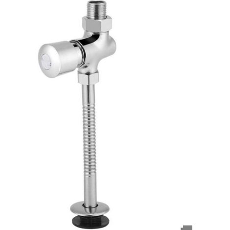 Robinet de chasse d'urinoir - Virex® - Valve manuelle - Économie d'eau - 22,5x8,5 cm - Montage en surface - Matériau fer