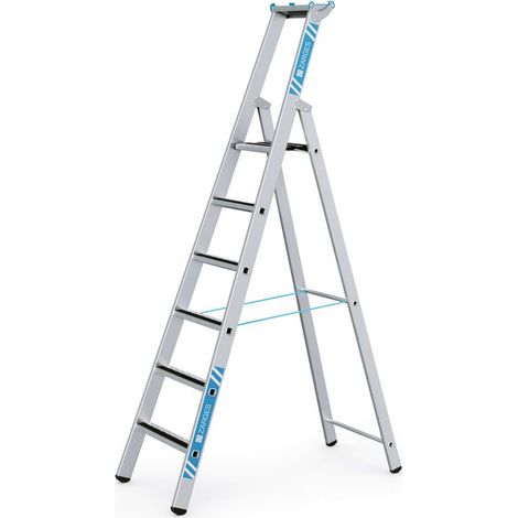 ZARGES R13step S - LM-Stufen-Stehleiter 6 Stufen (1/5)