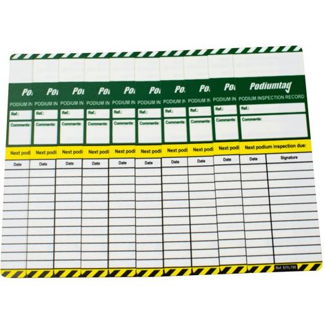 Podiumtag x10 Inserts