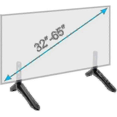 Support de table universel pour téléviseur de 32 à 65 pouces, avec base en métal. (1/2)