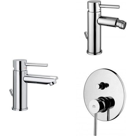 Composizione Stick, miscelatori lavabo, bidet e doccia con (1/4)