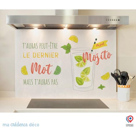 Fond de hotte : Mojito 5 - Verre trempé - 60 cm - 45 cm (1/5)