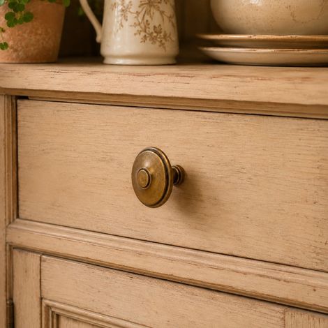 Ouvre&Déco - Bouton de meuble LYONNAIS en zamak patiné – 32 x 28 mm – Style rustique