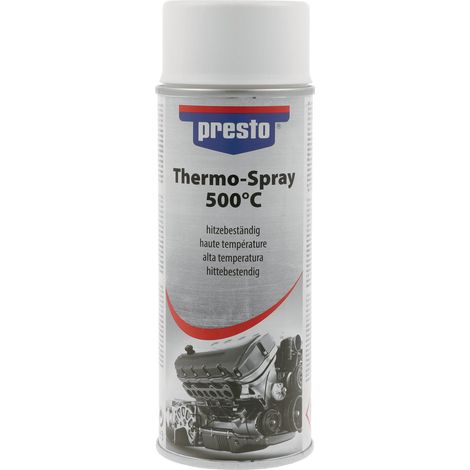 Vernice spray termica professionale 500GradC bianca Bomboletta spray da 400 ml PRESTO (Per 6)