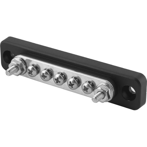 Barrette de distribution électrique 100A 5 bornes 2 tiges filetées pour bateaux camping-cars poids lourds autocars (1/5)