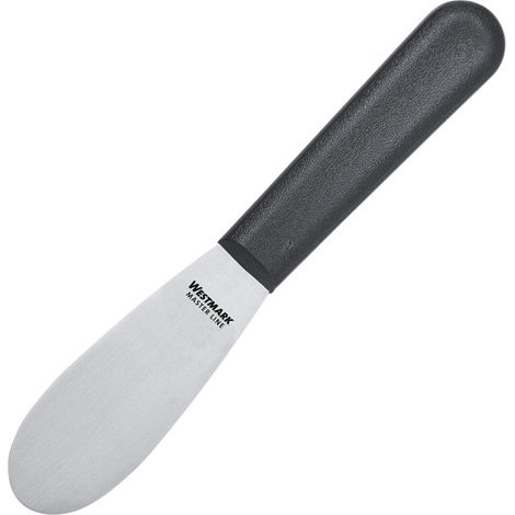 Buttermesser – 1 Stück – Schwarzer Edelstahl – Robuste und ergonomische Klinge – Für Frühstück und Toast – 8,5 x 3,3 cm (1/5)