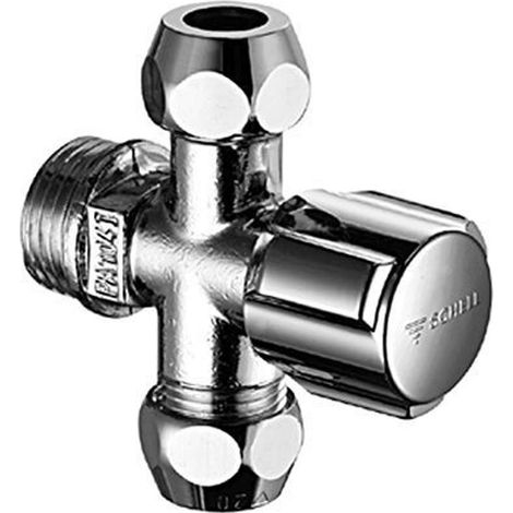 SCHELL Valvola ad angolo COMFORT da 1/2 pollice con 2 uscite da 3/8 di pollice (1/2)