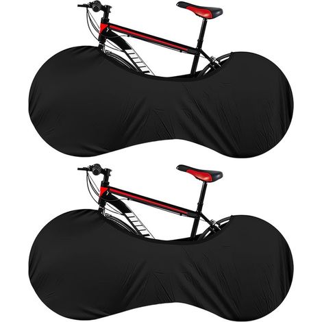 2er-Set Staubschutzhüllen für Fahrräder – Verstellbarer Gummizug – Wasserdichter Spritzschutz – Für Mountainbikes, Rennräder und Citybikes – 24–28 Zoll Radgröße – Transport und Aufbewahrung in der Gar (1/5)