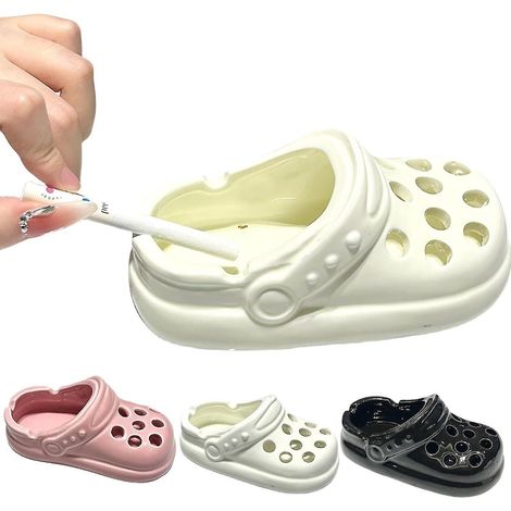 Cendrier décoratif en résine, style luxueux et léger, cendrier en forme de chaussure, cendrier adapté à une utilisation intérieure et extérieure. (1/5)