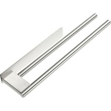 Porte-Serviettes de Salle de Bain sans Perçage en Acier Inoxydable 304 Double Porte Serviette Adhésif à Deux Bras Support Mural (1/5)