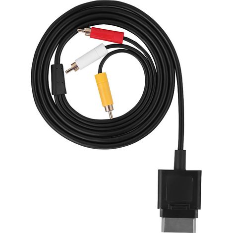 Câble AV Audio-Vidéo 1,8 m pour XBOX 360 Slim - Connecteur ABS (1/5)