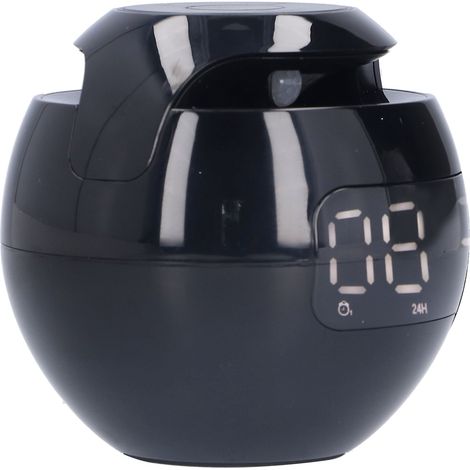 Réveil Bluetooth 5.0 Multifonction Enceinte Portable Sphérique avec Horloge pour Bureau Chambre - Noir G90Q