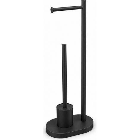 Porte Papier WC sur Pied avec Brosse pour Salle de Bain 47 cm (1/5)