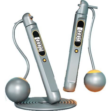 Corde À Sauter - Écran HD Intégré - Câble Acier PVC Réglable - Double Roulement 360° - Pour Adulte Et Enfant - 1 Pièce (1/5)