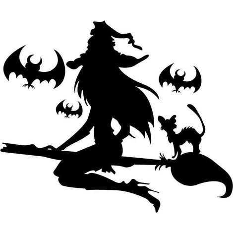 Decoración para fiesta de Halloween Regalo Pegatina personalizada para la familia de Halloween Pegatina para ventana (1/5)