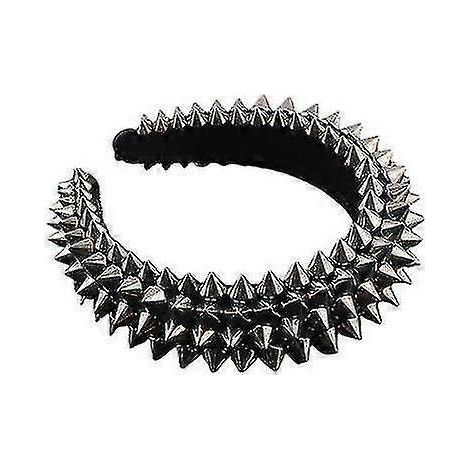 Mit Nieten besetztes Haarband für Damen, Haaraccessoire für Modenschauen und Abschlussbälle – schwarz (1/4)