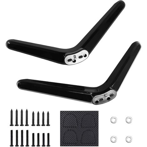 Pied de support pour téléviseur intelligent TCL - 32 po, 40 po, 43 po, 49 po, 50 po, 55 po (modèles 32S305, 32S301, 32S303, 32S4610R, 32S3850, 32S3850A) avec vis (1/5)