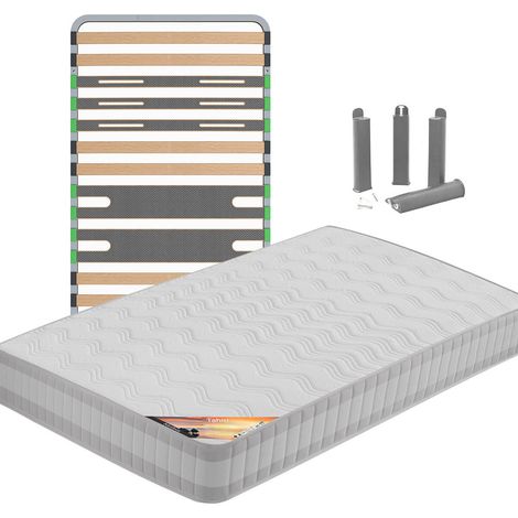 TAHITI - Pack Matelas + AltoZone 90x190 + Pieds (1/5)