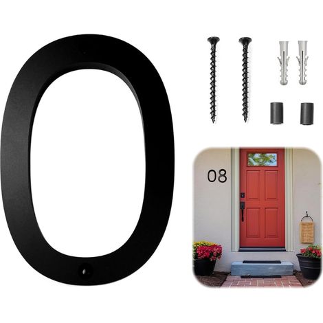 Numero Maison Exterieur,Flottable Acrylique Plaque Numero Maison Exterieur 3D Imperméable L'Eau Numero Boite Lettres,pour Portes Bureaux Boîtes Lettres Portes D'Appartements Garages (0) (1/5)