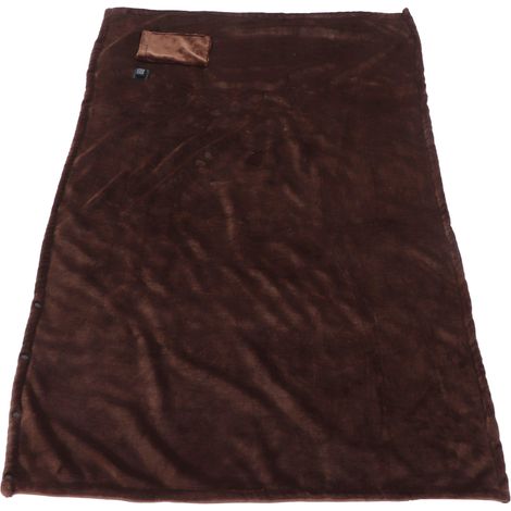 Petite couverture chauffante électrique, 5 V, chauffage rapide, flanelle épaisse, couverture chauffante douillette, marron café, 140 x 80 cm / 55,1 x 31,5 pouces (1/5)
