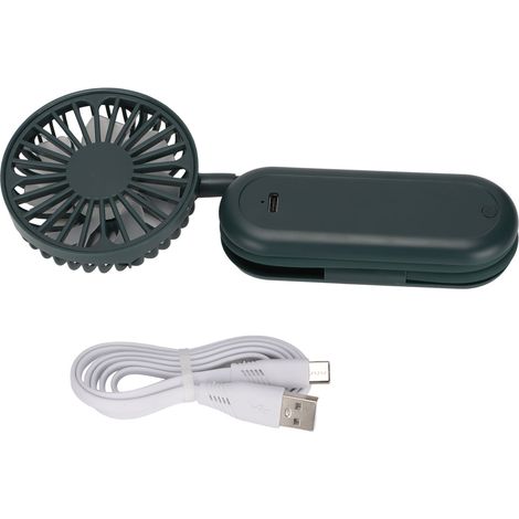 Mini ventilateur portable, flexible et pivotant, rechargeable, de bureau ou de poche.-AquaForge (1/5)