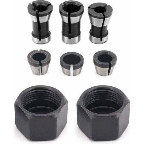 Tête de mandrin, mandrin de perçage, adaptateur pour forets de 6 mm, 6,35 mm et 8 mm, lot de 6 (1/4)