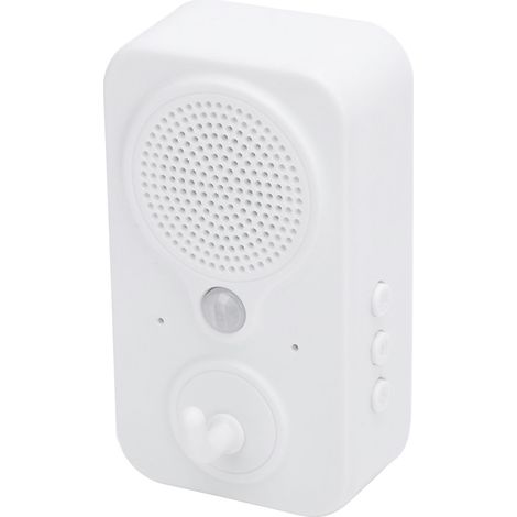Timbre con alarma de voz multilingüe activada por detector de movimiento, ideal para hogares, tiendas y negocios. (1/5)