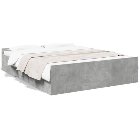 Maison Exclusive - Giroletto Cassetti Grigio Cemento 150x200 cm Legno Multistrato