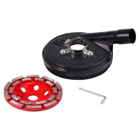 Poussière Meulage de Surface Capuchon Anti-poussière pour Meuleuse d'Angle 5 Pouces avec 125 mm Meule Diamantée Meuleuse d'Angle Meuleuse à Béton (1/5)