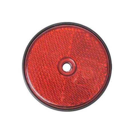 RÜCKSTRAHLER 60MM SCHRAUBE ROT