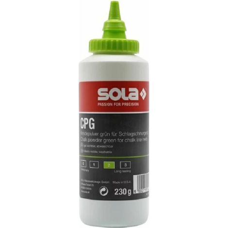Sola kreda w proszku cpg 230 zielona 230g