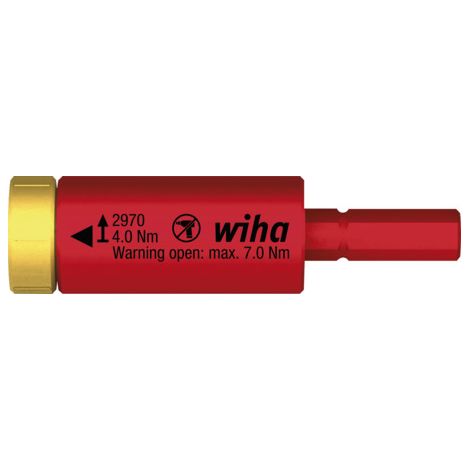 Wiha Adaptador de par de apriete easyTorque electric para slimBits y soporte slimVario® en blíster 4.0 Nm (41345)