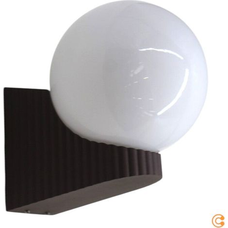 [NEUWERTIG] B-Ware Nordlux Wandleuchte Wandlampe Hayley Braun Kugel Glas matt E27 LED Aluminium (1/2)