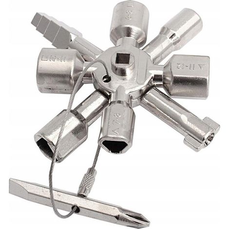 Chiave per termosifoni, finestre, armadi, chiave universale 10 in 1 per la ventilazione (1/5)