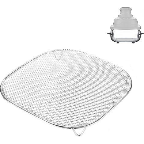 Plateau Croustillant Compatible avec Ninja Crispi 2,5QT 4QT & Crispi Pro 6QT Récipient en Verre, Grille Croustillante en Acier Inoxydable Remplace FN090 FN091 FN100 FN101 FN103 (1/5)