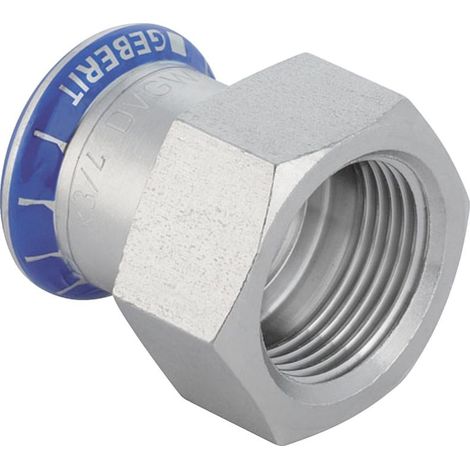 Geberit Mapress Edelstahl Übergang mit Innengewinde d 42mm, Rp 1 1/2″ (1/5)