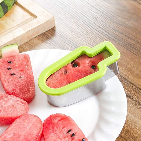 Coupe pastèque multifonction en forme de pastèque outil pour découper les fruits moule à biscuits et coupe légumes outil DIY pour cuisine