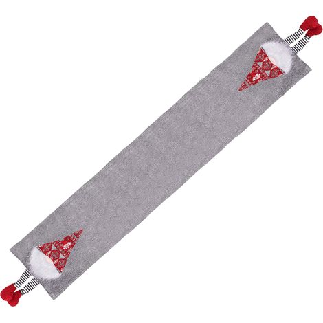 Chemise De Table - Motif Noël - 30 X 180 Cm - Pour Décoration De Table De Séjour Ou Salle À Manger - Lot De 1 (1/5)