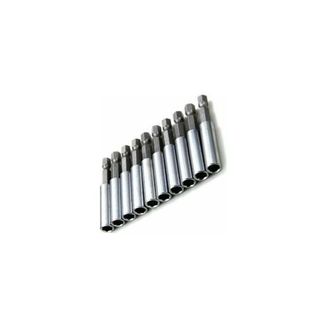 Set di 10 portainserti magnetici per punte da cacciavite con attacco esagonale da 1/4" per utensili elettrici - Crezuo