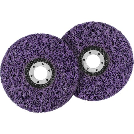 Schleifscheibe für Winkelschleifer, 2 Stück, 125 mm Edelstahl-Reinigungsscheibe, CSD-Schleifscheibe zur Rostentfernung von Lack, Winkelschleifer-Zubehör (1/5)