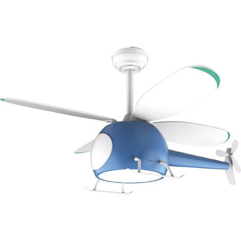 Cecotec Ventilador de Techo con Luz EnergySilence Aero 4600 Helicopter. Motor DC de 36W, Luz LED de 32W, Diámetro 39", 4 Aspas