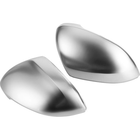 2 coques de rétroviseurs extérieurs gauche et droite, finition chrome mat, avec petit loquet, compatibles avec B8 2009-2017 (1/5)