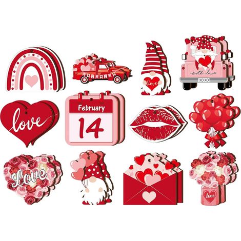 Coeur En Bois - Décoration Murale Pour Mariage Et Saint-Valentin - 36 Pièces (1/5)