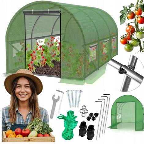 Serre tunnel de jardin 3x2x2m