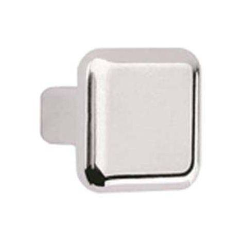 POMOLO ZAMA QUADRO 2303 METALSTYLE - CROMO LUCIDO MM 20X20- 10 pezzi
