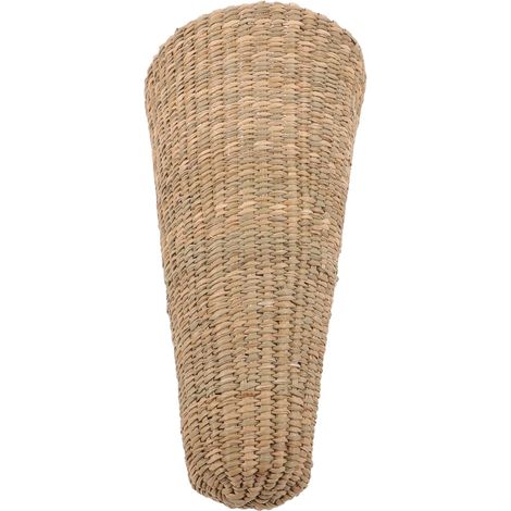 Panier suspendu en paille fabriqué artisanalement au design (1/5)