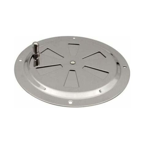 Ventilations rondes en acier inoxydable Grille de ventilation Reglable Rond Évent d'Aération Grille Évent à persiennes en acier inoxydable pour Fumeur,Camping-Car,Maison,Yachts Diamètre 125mm,1 pièce (1/5)