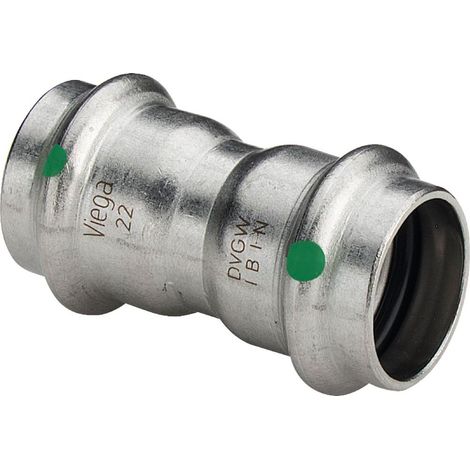 Viega Sanpress Inox-Manguito, d 35mm Acero inoxidable Modelo 2315, 436193