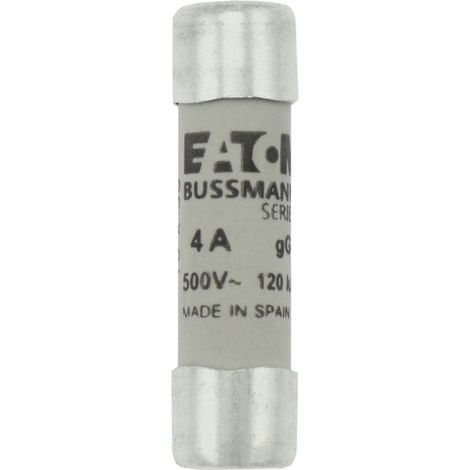 Eaton Cartuccia fusibile, bassa tensione, 4 A, AC 500 V, 10 x 38 mm, gL/gG, IEC, C10G4