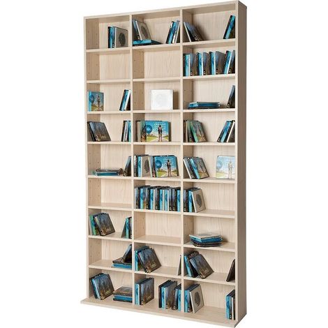 Étagère murale Bibliothèque 180 cm de hauteur. 27 compartiments Hêtre marron (1/2)